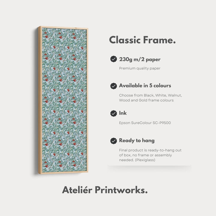 Vertical Wall Art William Morris Arbutus - Atelier Printworks
