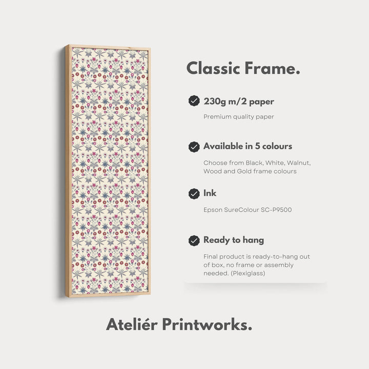 William Morris Daisy Vertical Long Narrow Wall Art - Atelier Printworks