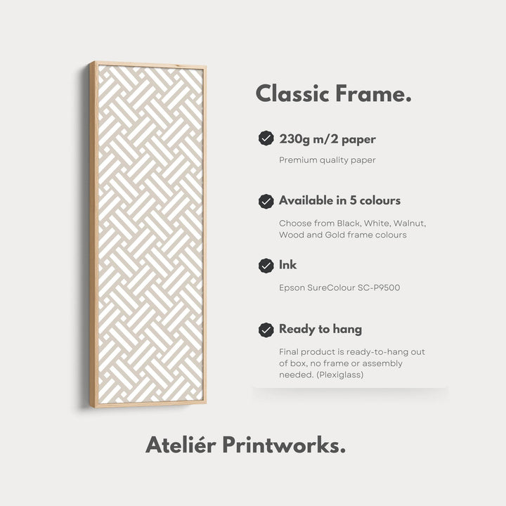 Vertical Tall Narrow Wall Art Modern Abstract - Atelier Printworks