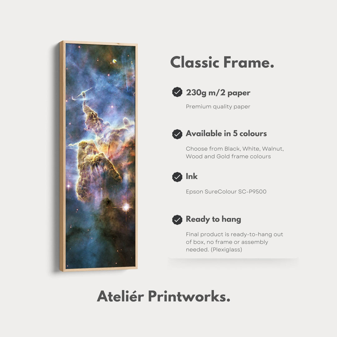 Vertical Wall Decor Hubble Nebula NASA Photograph - Atelier Printworks