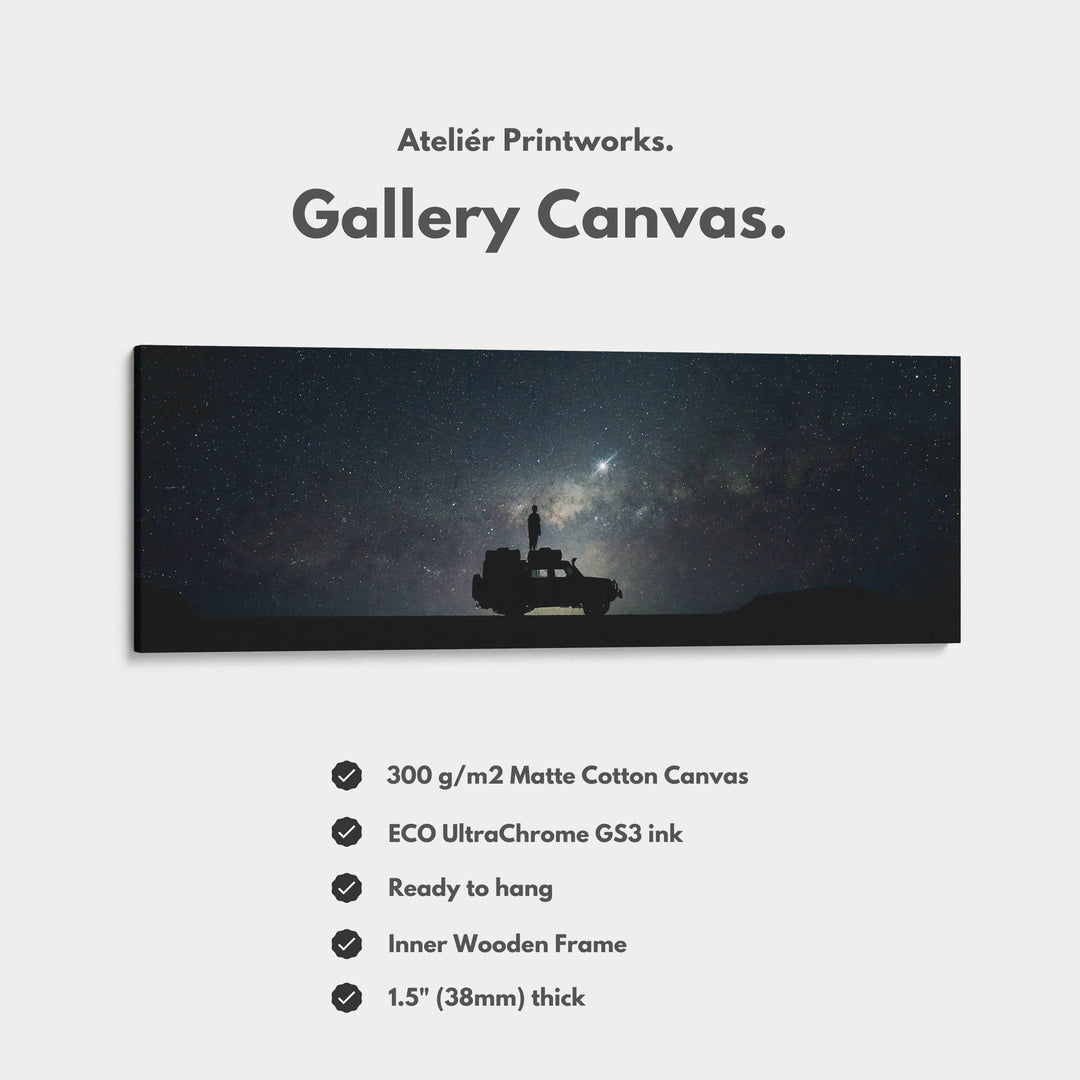 Above Bed Wall Decor Night Sky Long Wall Art - Atelier Printworks