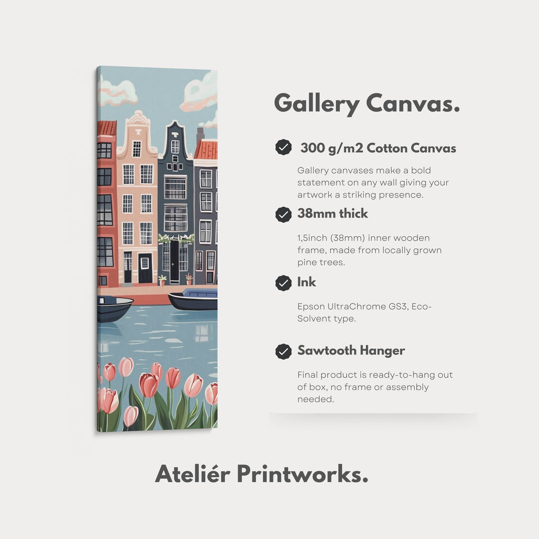 Amsterdam Vertical Bedroom Wall Art - Atelier Printworks
