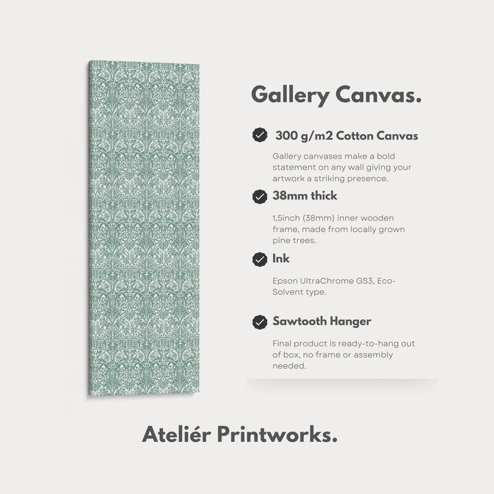 Vertical Long Narrow Wall Art William Morris Bluebell - Atelier Printworks