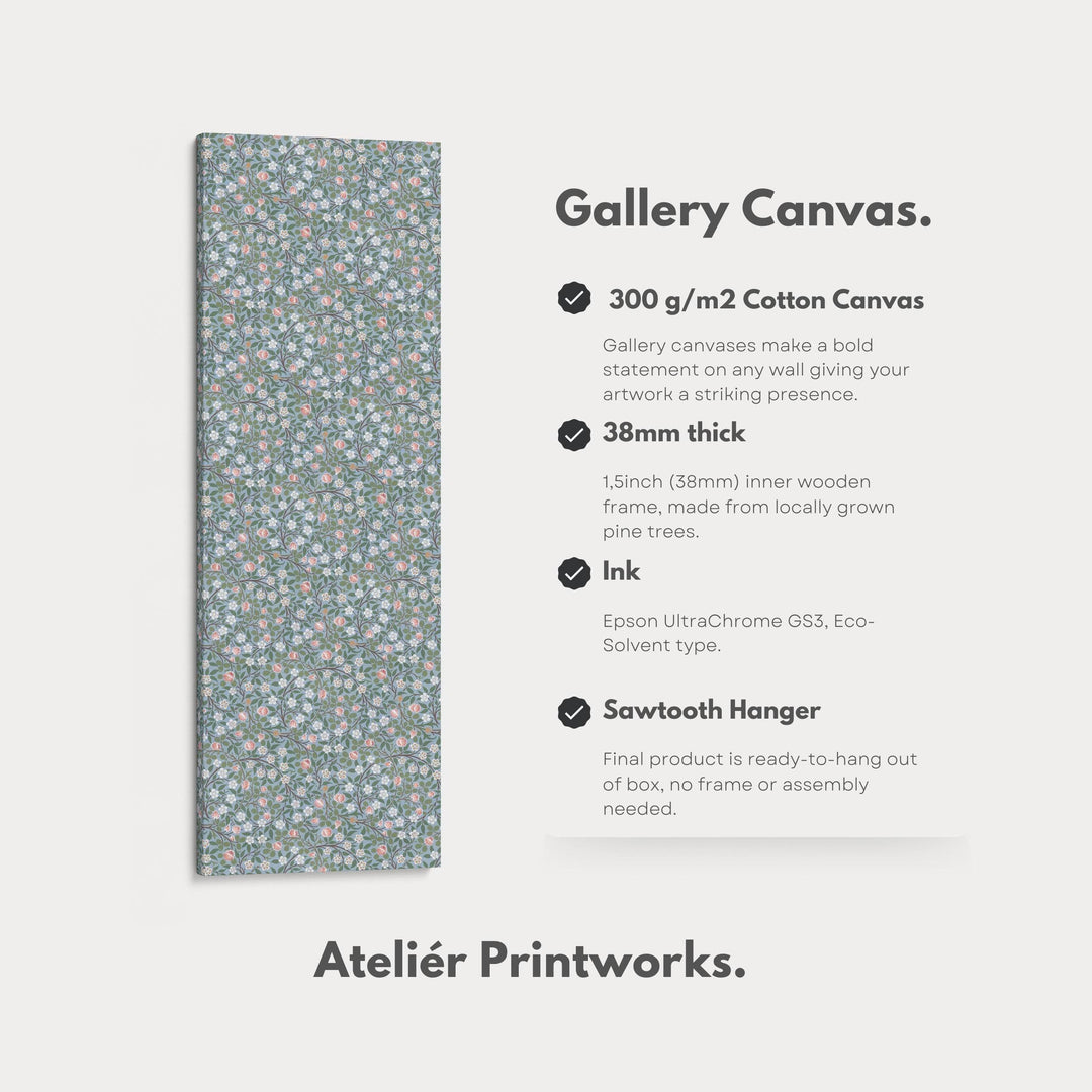 William Morris Clover Vertical Long Narrow Wall Art - Atelier Printworks