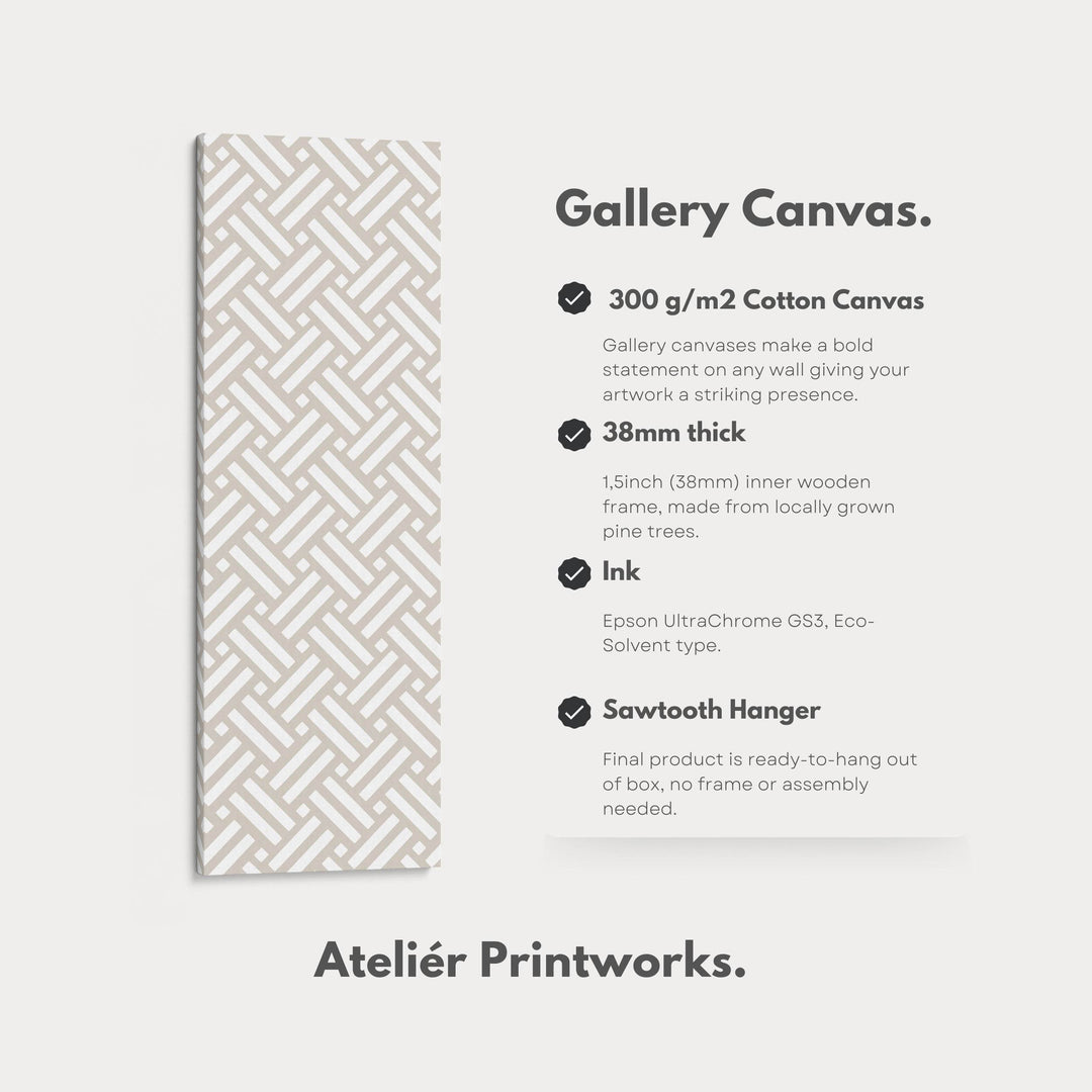 Vertical Tall Narrow Wall Art Modern Abstract - Atelier Printworks