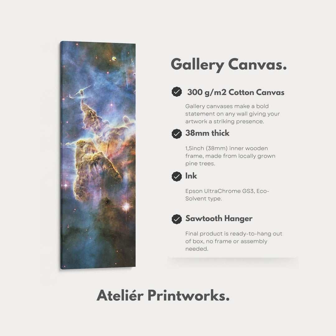 Vertical Wall Decor Hubble Nebula NASA Photograph - Atelier Printworks