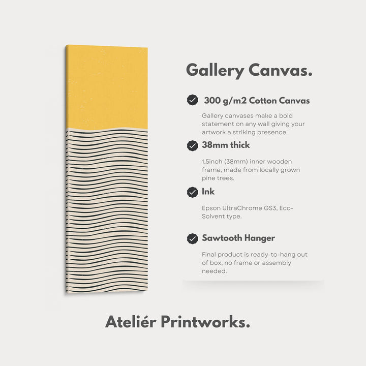 Minimalist Brush Dots Vertical Framed Canvas Wall Art for Bedroom or Office - Atelier Printworks