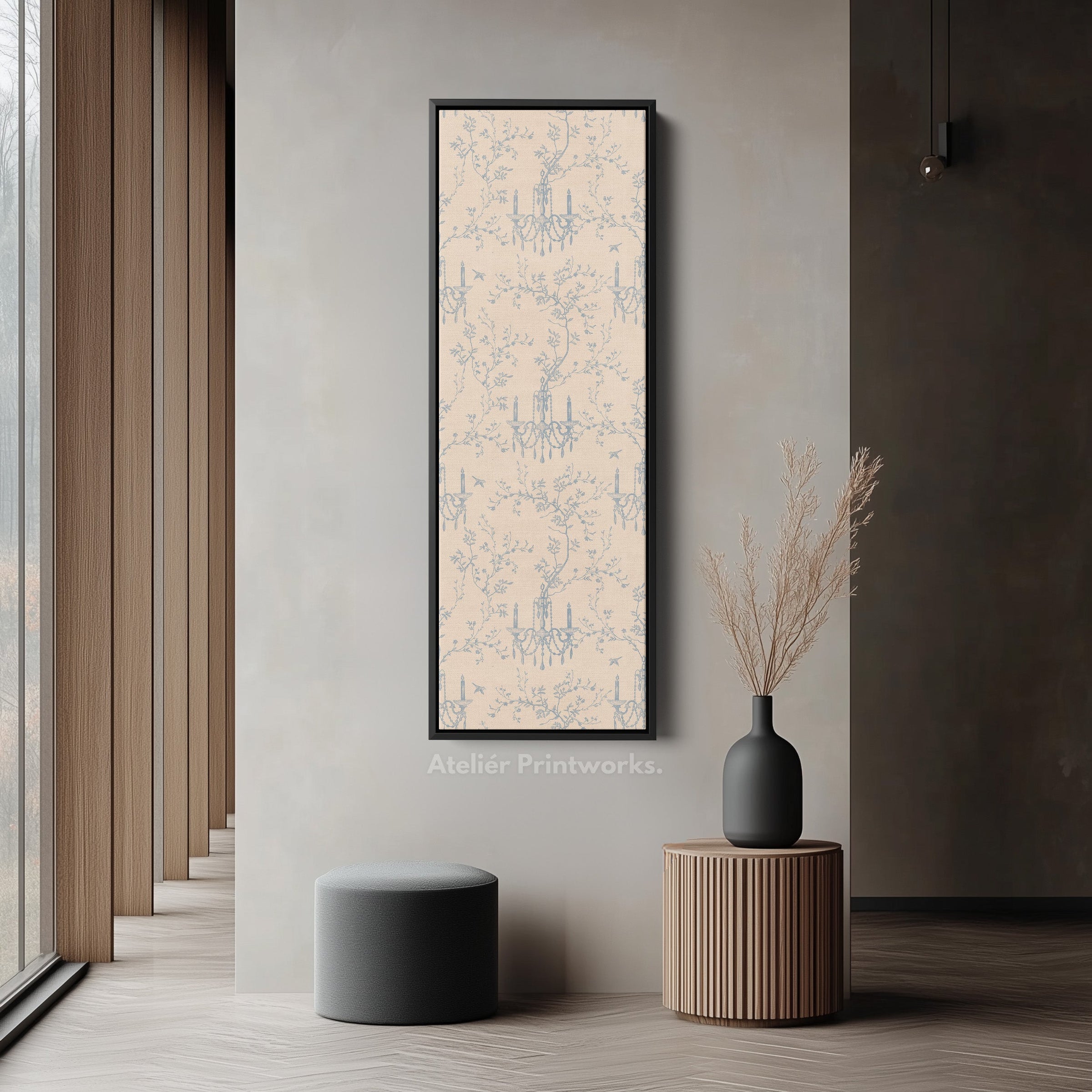 narrow hallway art