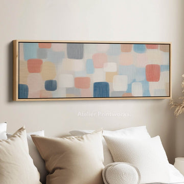 Abstract Pastel Long Skinny Wall Art - Atelier Printworks