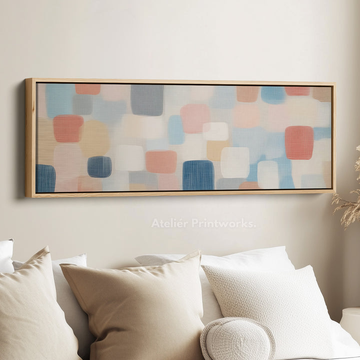 Abstract Pastel Long Skinny Wall Art - H0011