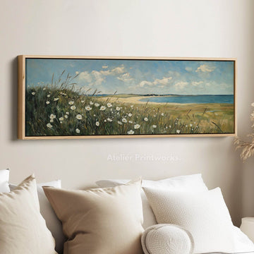 Wild Flower Panoramic Long Large Canvas Wall Decor Horizontal - Atelier Printworks