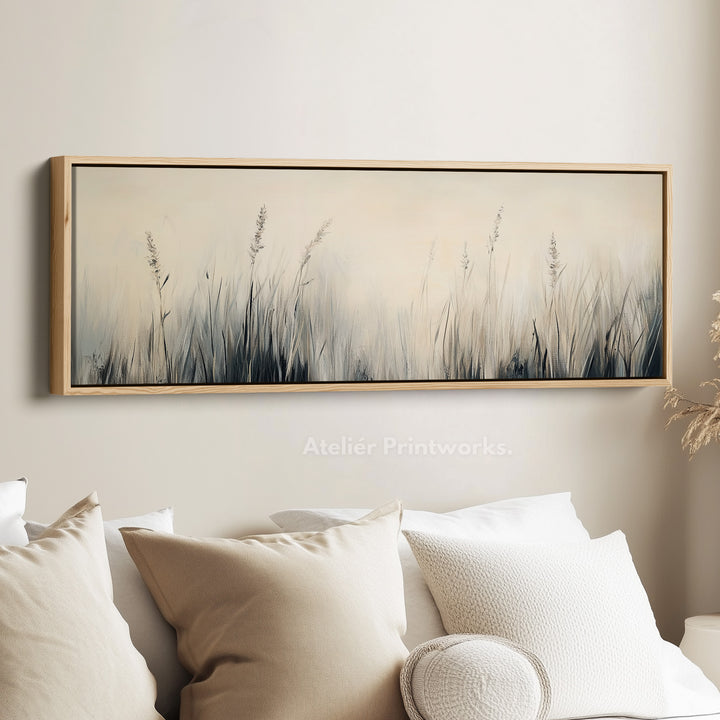 Minimalist Large Framed Canvas Long Narrow Horizontal Wall Art - H0087