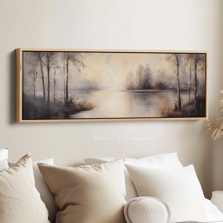 Vintage River Long Narrow Horizontal Wall Decor - H0211