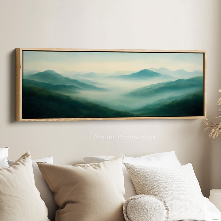 Vintage Mountains Long Narrow Horizontal Wall Art - H02014