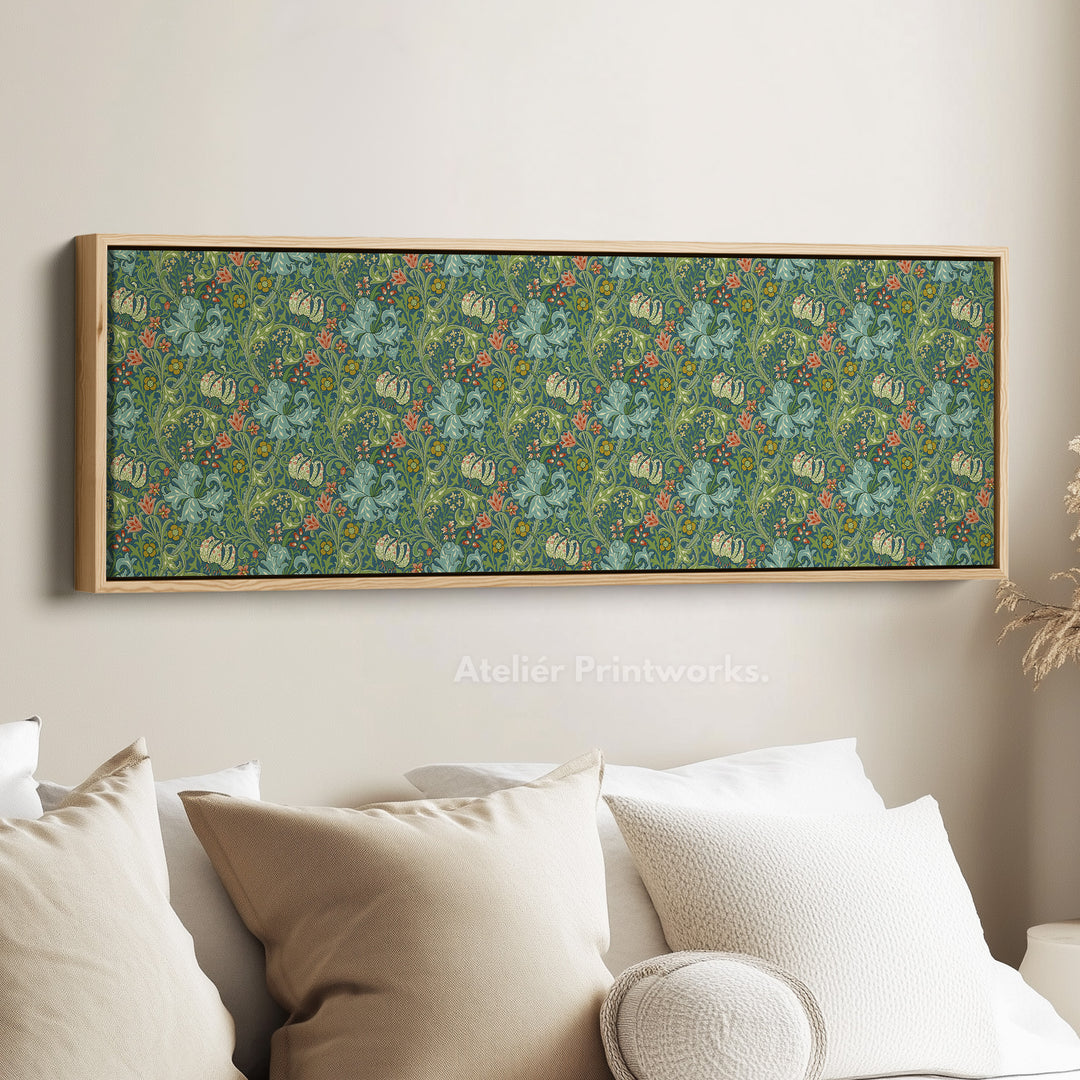 Horizontal Long Wall Decor William Morris Golden Lily - H0345