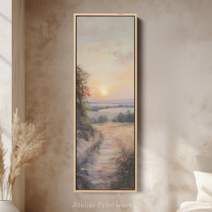 Long Narrow Vertical Large Wall Decor English Countryside - V0104