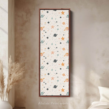 Vertical Kids Room Wall Decor Planets & Stars - Atelier Printworks
