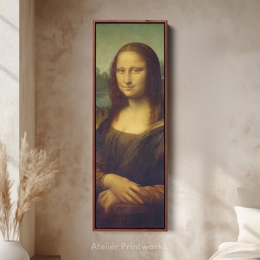 Long Vertical Wall Art Leonardo Di Vinci Mona Lisa - V0347