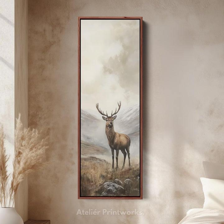 Stag Canvas Tall Narrow Skinny Artwork - V0018