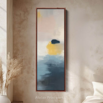 Abstract Pastel Long Vertical Wall Decor - Atelier Printworks