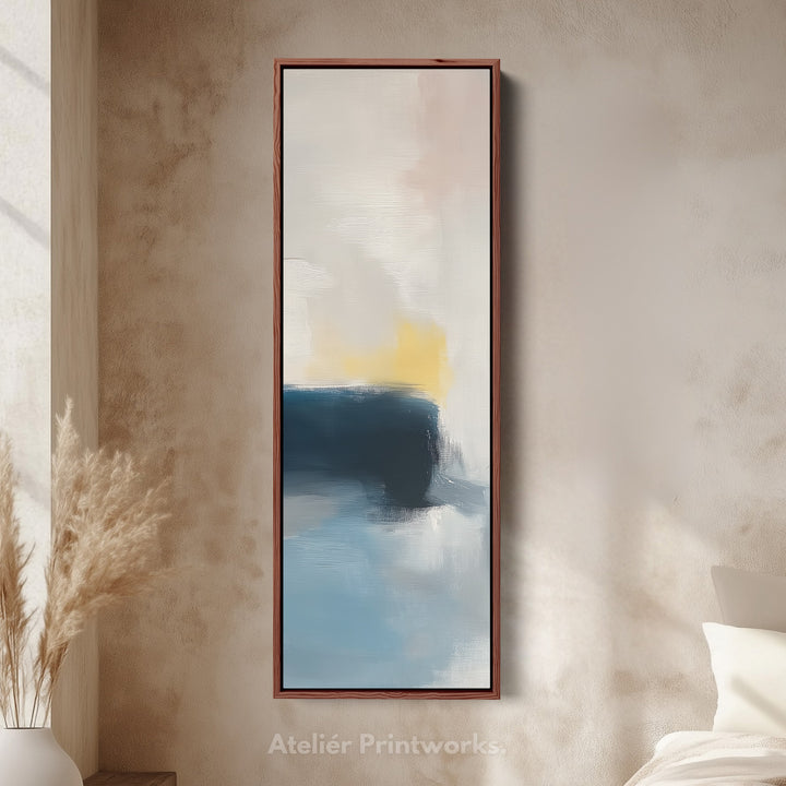 Tall Narrow Vertical Pastel Abstract Wall Art - V0026