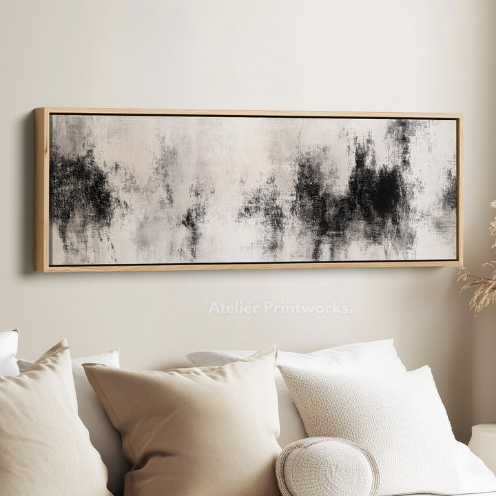 Abstract Ink Painting Horizontal Wall Art - H0014