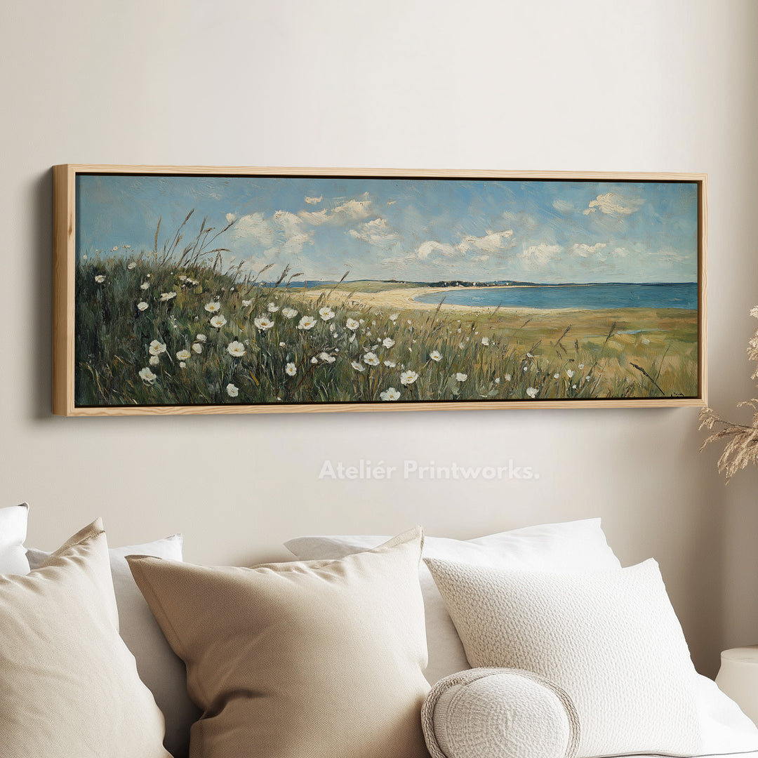 Wilde Bloem Panoramische Lange Grote Canvas Muurdecoratie Horizontaal