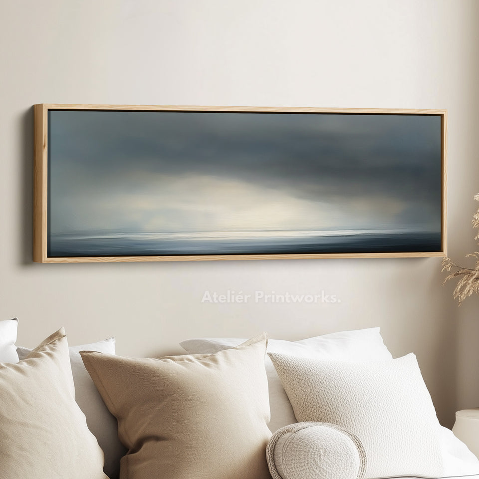 Abstract Sunset Long Skinny Above Bed Wall Decor