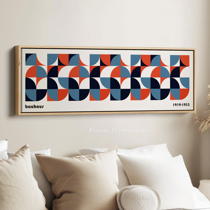 Lang ingelijste woonkamer wanddecoratie moderne Bauhaus