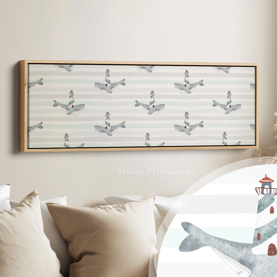 Horizontale kinderkamer muurdecoratie