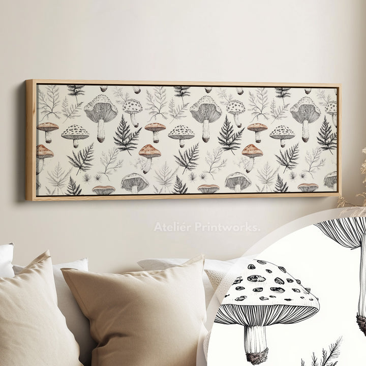 Mushroom Botanicals smal lang wanddecoratie
