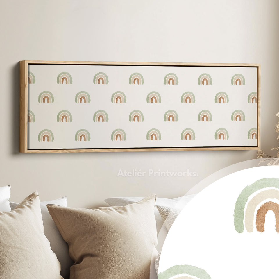 Boho Rainbows Long Narrow Nursery Kids Wall Decor