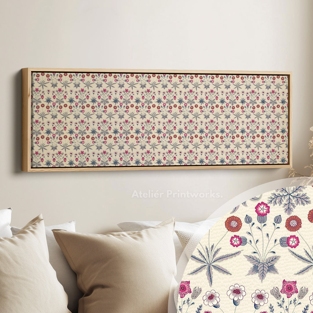 Horizontale wanddecoratie William Morris Madeliefje