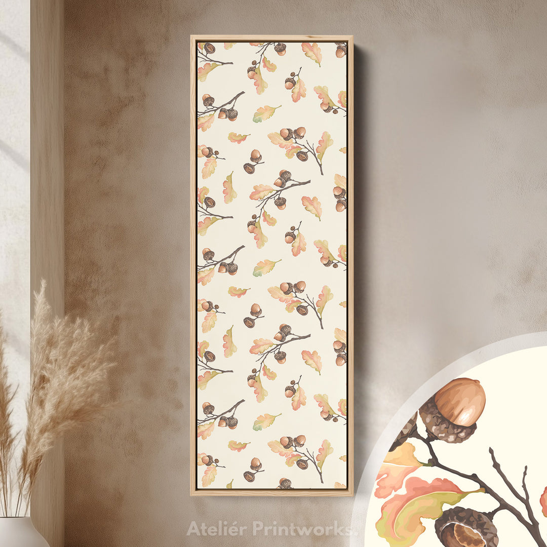 Illustration de gland longue décor mural vertical encadré