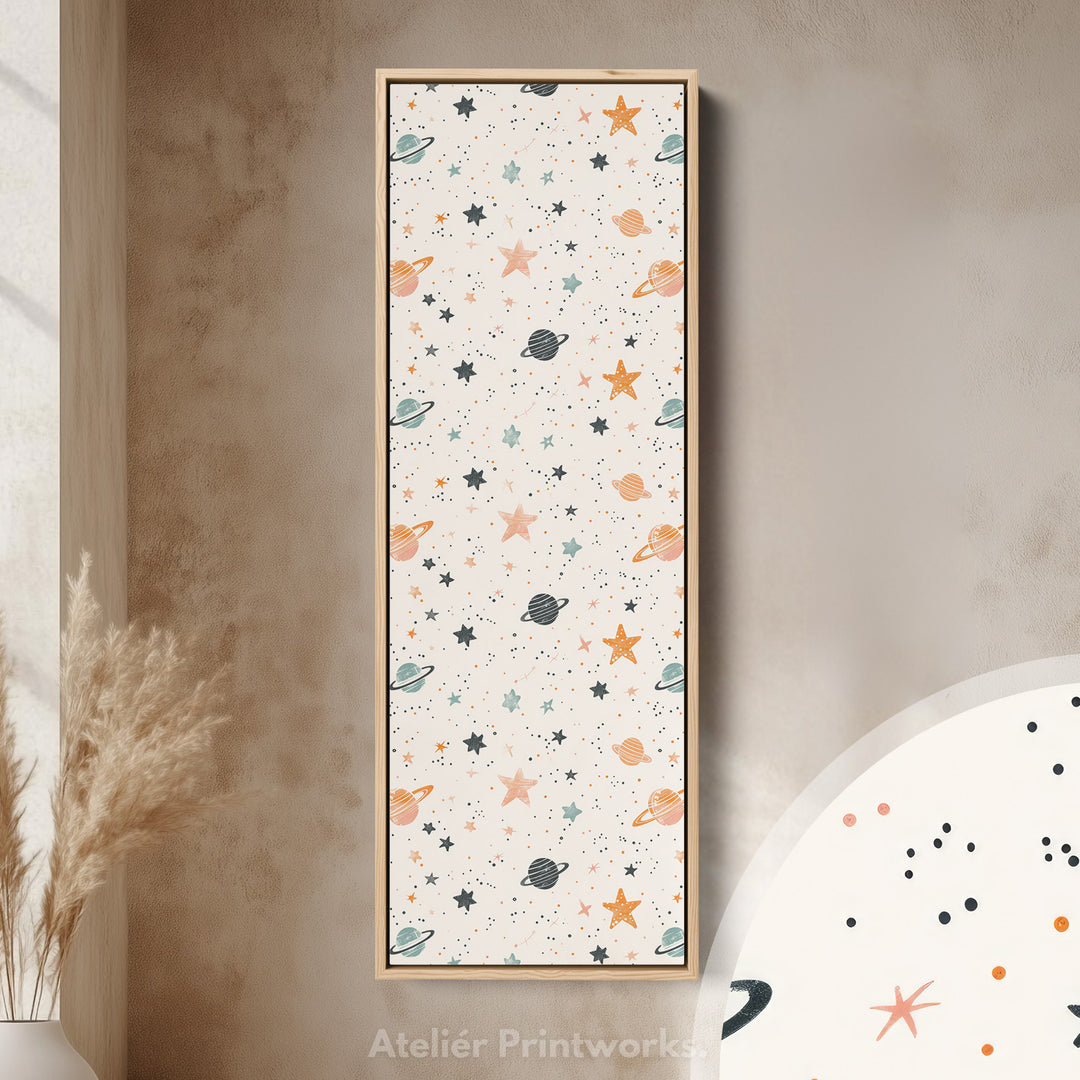 Vertical Kids Room Wall Decor Planets & Stars