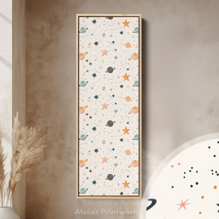Vertical Kids Room Wall Decor Planets & Stars