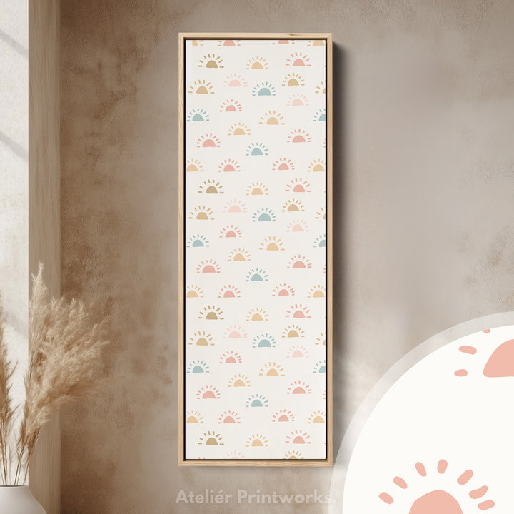 Vertical Kids Room Wall Decor Sun Doodle