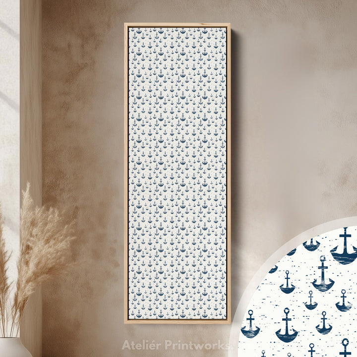 Nautical Theme Long Vertical Wall Decor Anchors