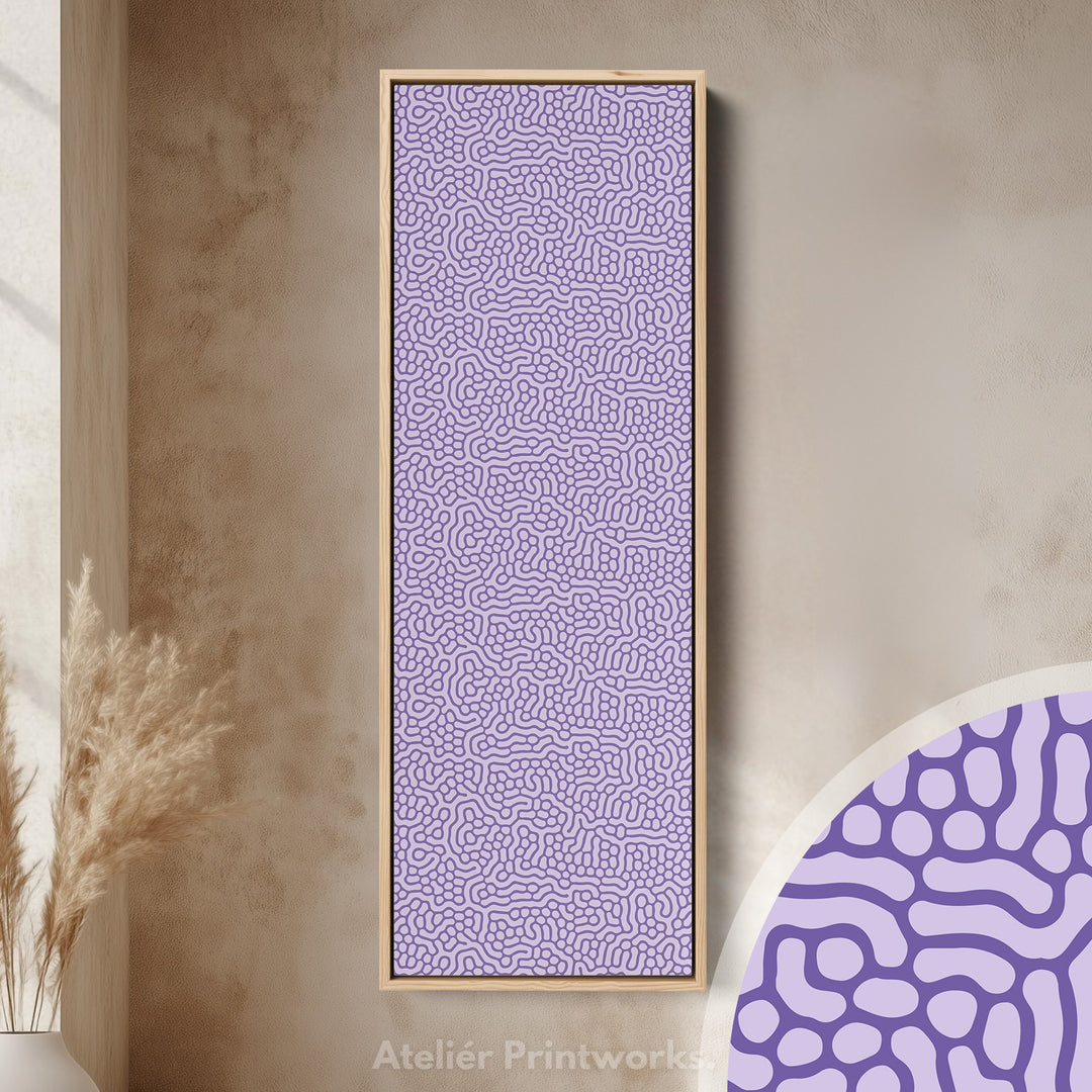 Purple Wriggly Vertical Narrow Wall Art