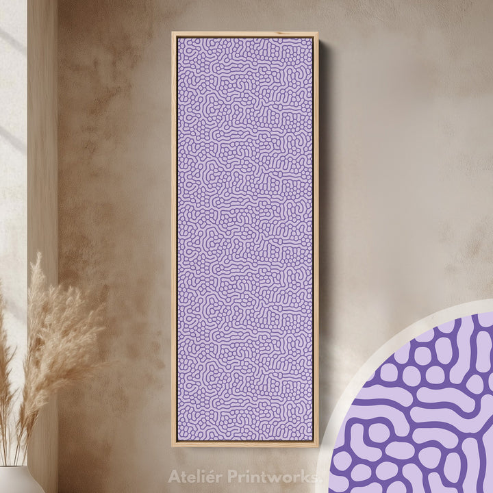 Purple Wriggly Vertical Narrow Wall Art