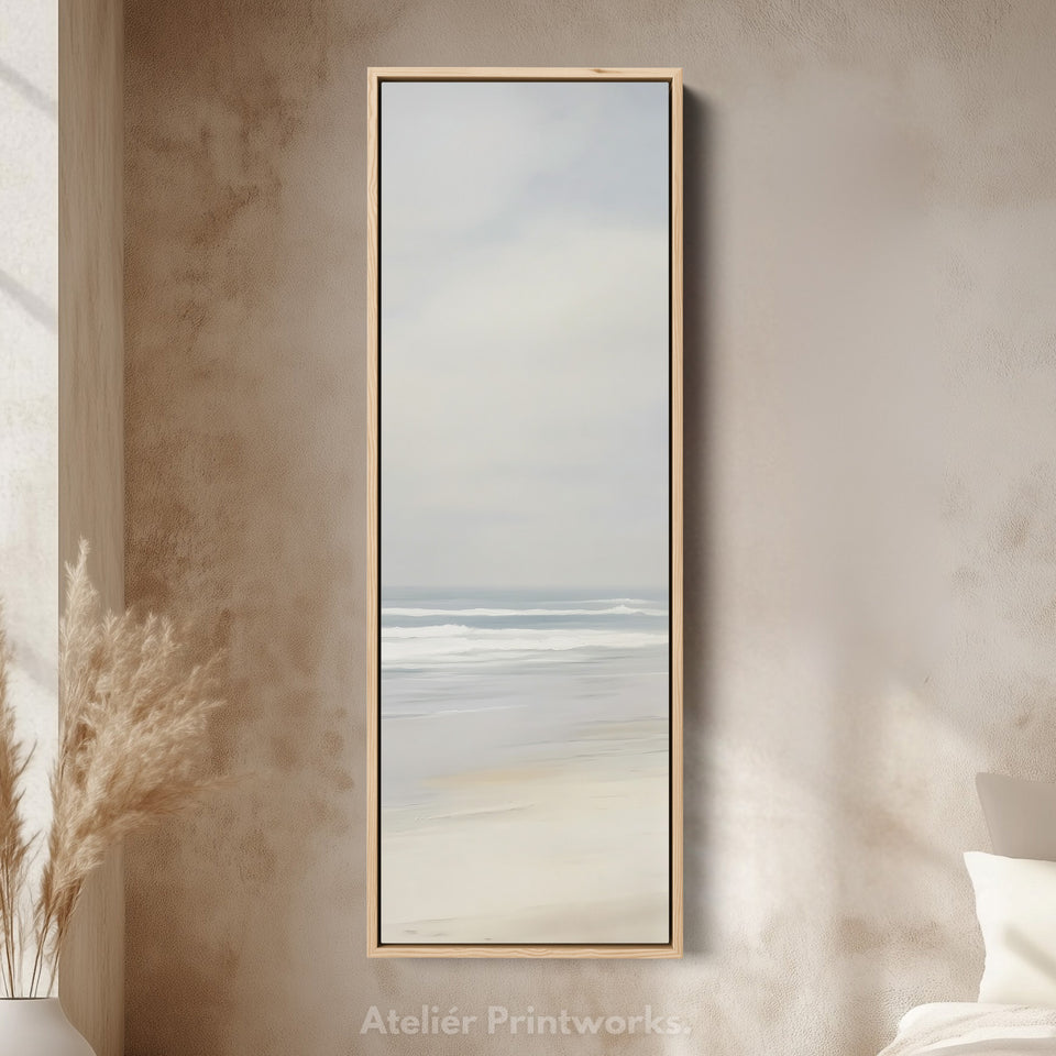 Lange Muurkunst Abstract Strand Groot Canvas Decor
