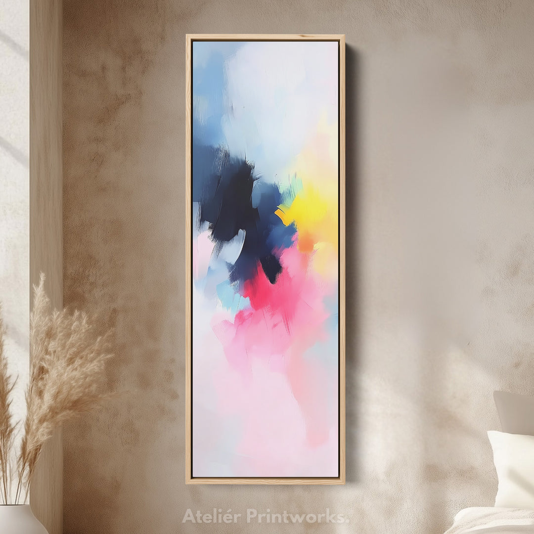 Vertical Long Wall Art Abstract Large Canvas Decor