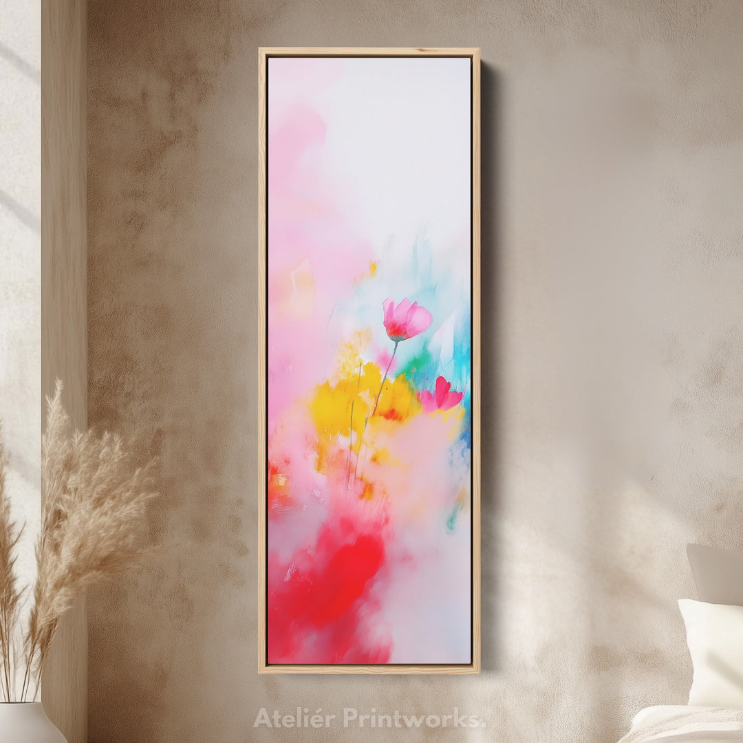 Abstract Large Painting Vertical Long Wall Art Large Canvas Decor