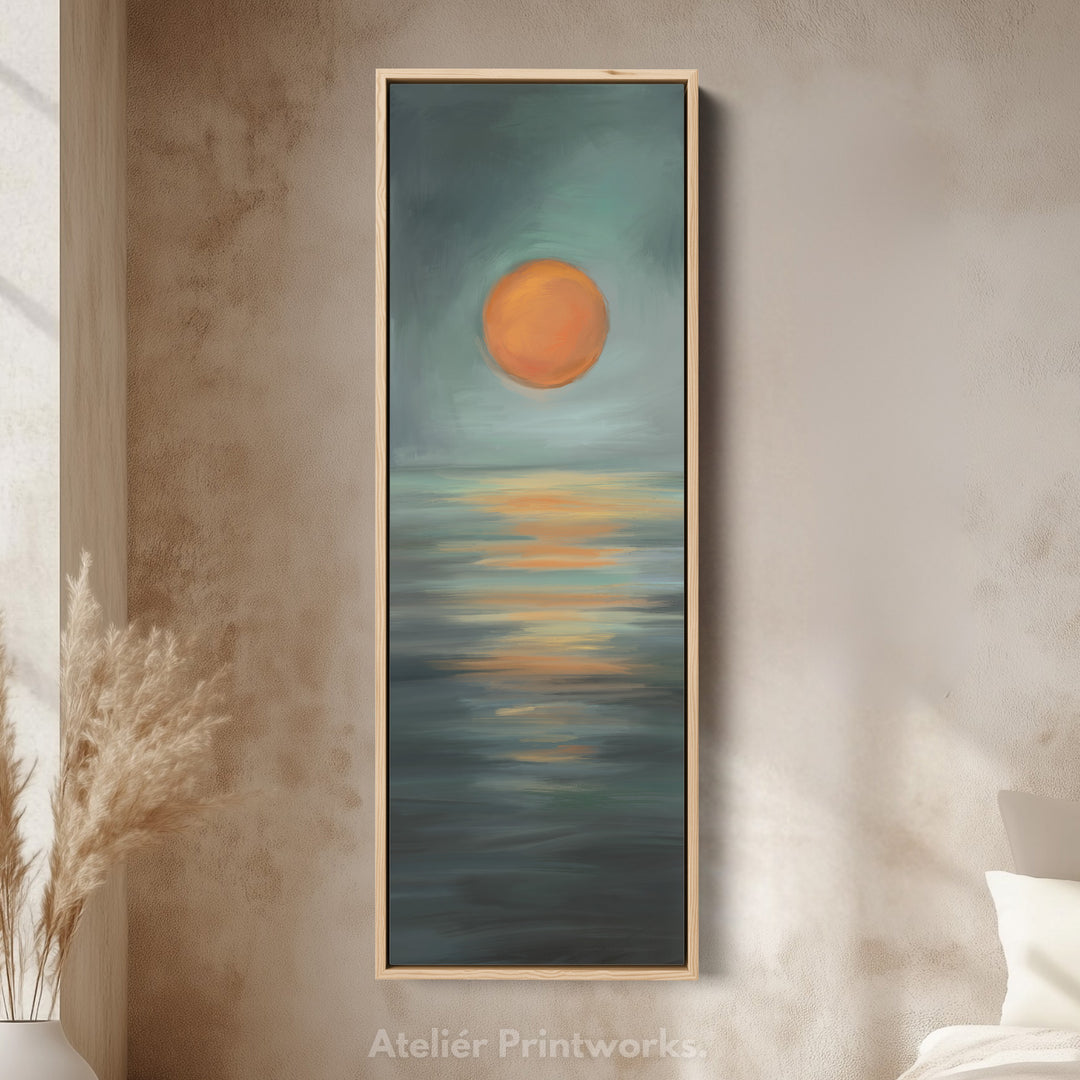 Minimalist Sunset Large Framed Wall Pictures For Living Room