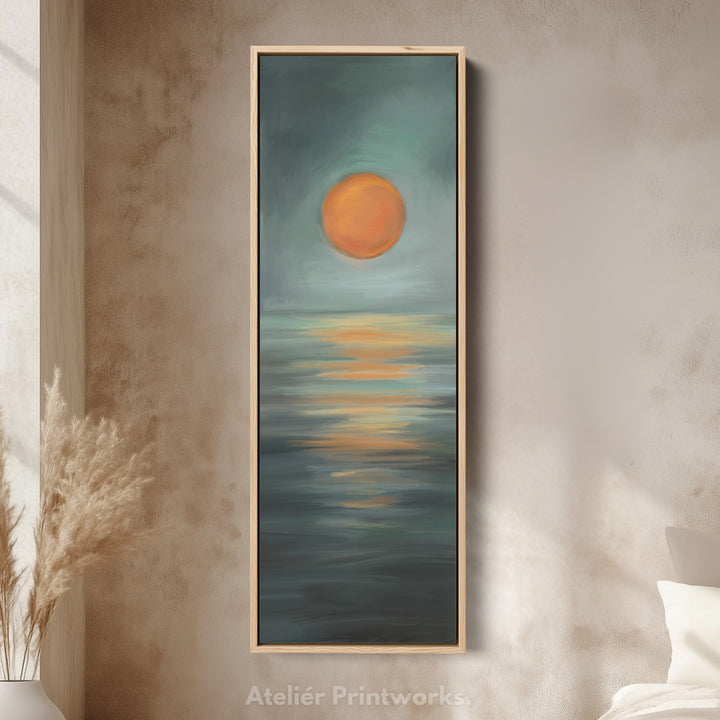 Minimalist Sunset Large Framed Wall Pictures For Living Room