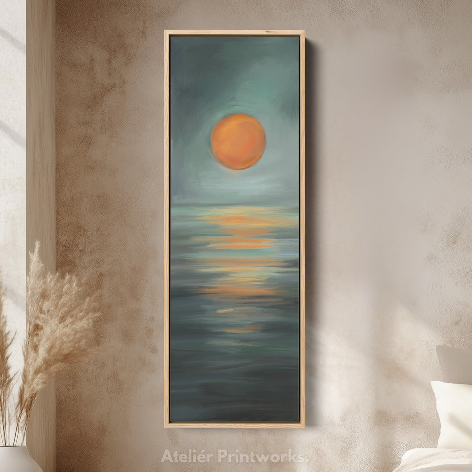 Minimalist Sunset Large Framed Wall Pictures For Living Room