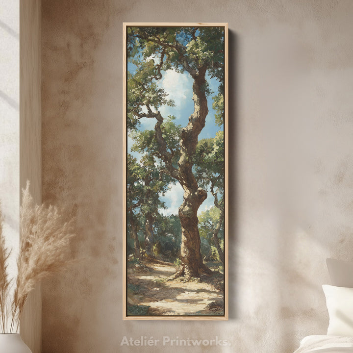 Ancient Oak Framed Canvas Wall Art For Living Room