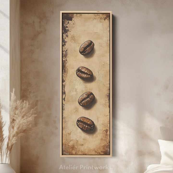 Coffee Shop Wall Art Tall Slim Vertical Decor