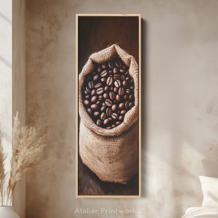 Vertical Decor Coffee Shop Wall Art Tall Slim