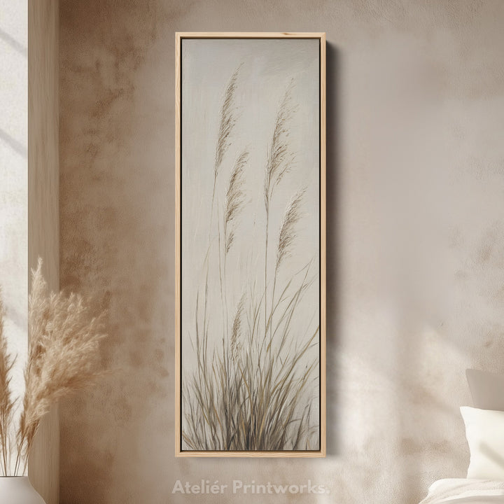 Wild Grass Vertical Wall Decor Tall Hallway Decor